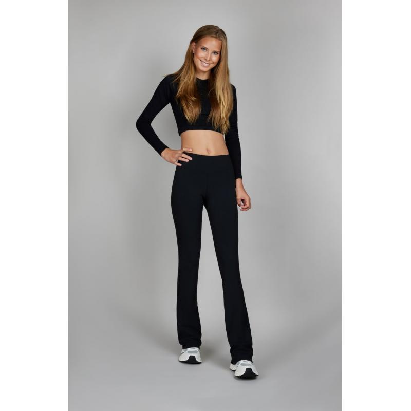 Pantalon Pantalon Flared Tights Woman PURE BLACK
