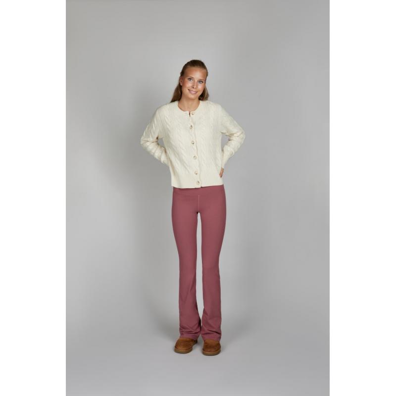 Pantalon Pantalon Flared Tights Woman Pink Rust