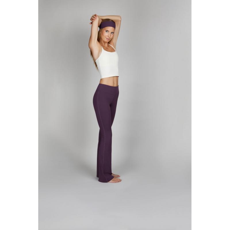Pantalon Pantalon Flared Tights Woman Purple Aubergine
