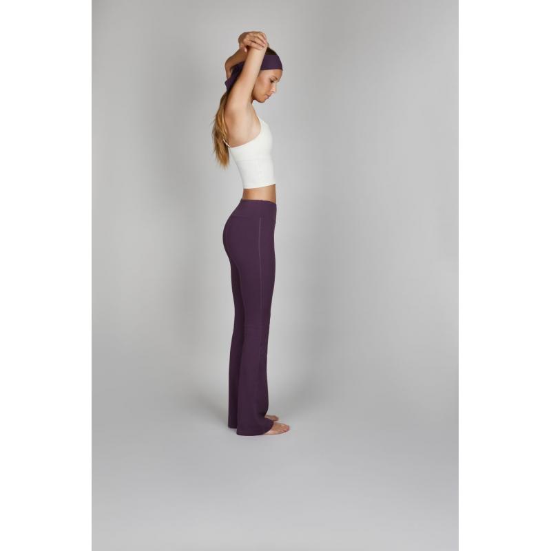 Pantalon Pantalon Flared Tights Woman Purple Aubergine - Bilde 2