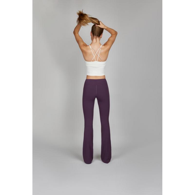 Pantalon Pantalon Flared Tights Woman Purple Aubergine - Bilde 3