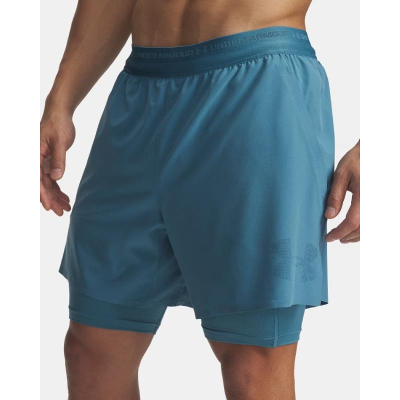Under Armour Vanish Elite 2 i 1 Shorts Herre GrønnBlå