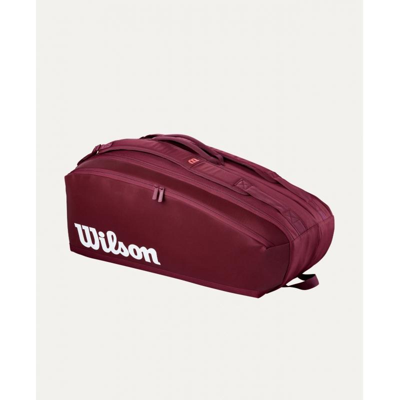 Wilson DEFYER Tennisbag 9pk Burgunder
