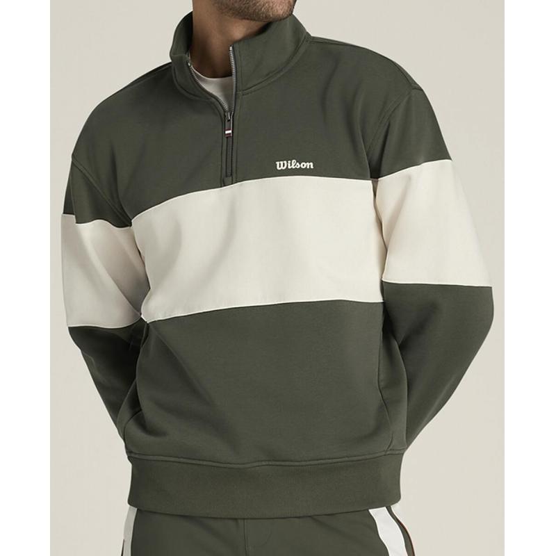 Wilson Playstate Halfzip Genser Herre Grønn/Hvit