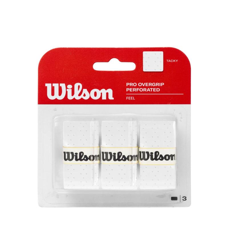 Wilson Pro Overgrip Perforert 3pk Hvit