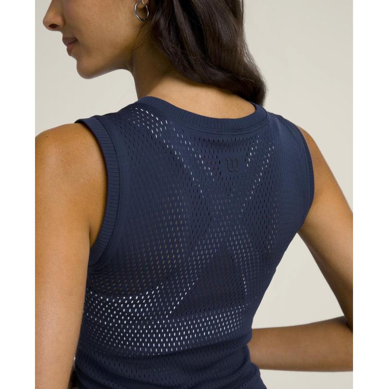 Wilson Pro Seamless Singlet Dame Navy - Bilde 4