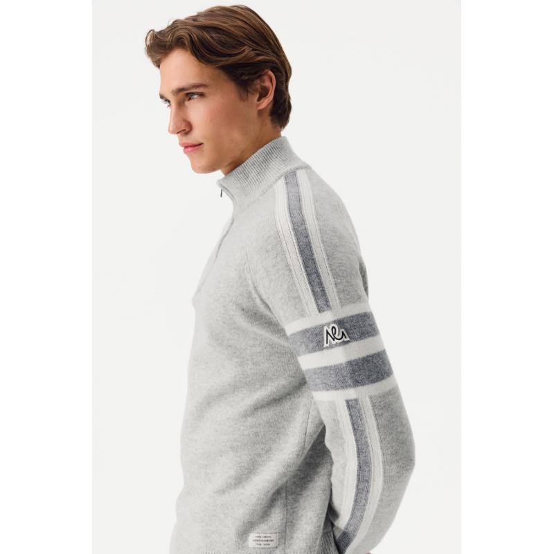 Aksel Gresvig Lioro Half Zip Genser Herre Grå - Bilde 2