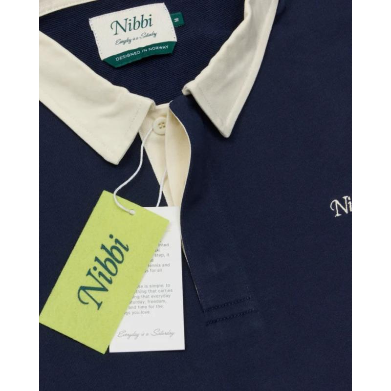 Nibbi Everyday Rugby Skjorte Unisex Navy/Rød/Gul - Bilde 3