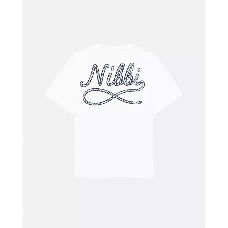 Nibbi Nautical Knot T-Skjorte Hvit - Bilde 2