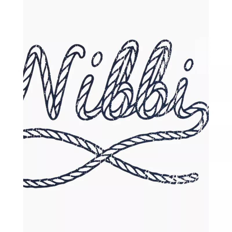 Nibbi Nautical Knot T-Skjorte Hvit - Bilde 3