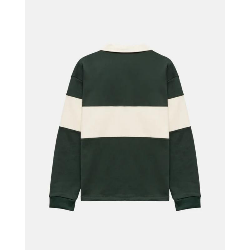 Nibbi Striped Rugby Skjorte Unisex Grønn/Offwhite - Bilde 2