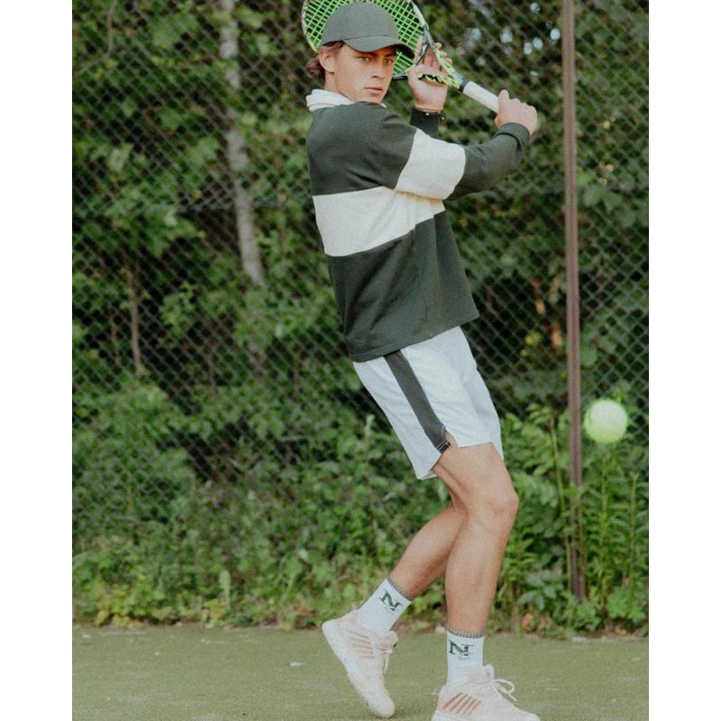 Nibbi Striped Rugby Skjorte Unisex Grønn/Offwhite - Bilde 4