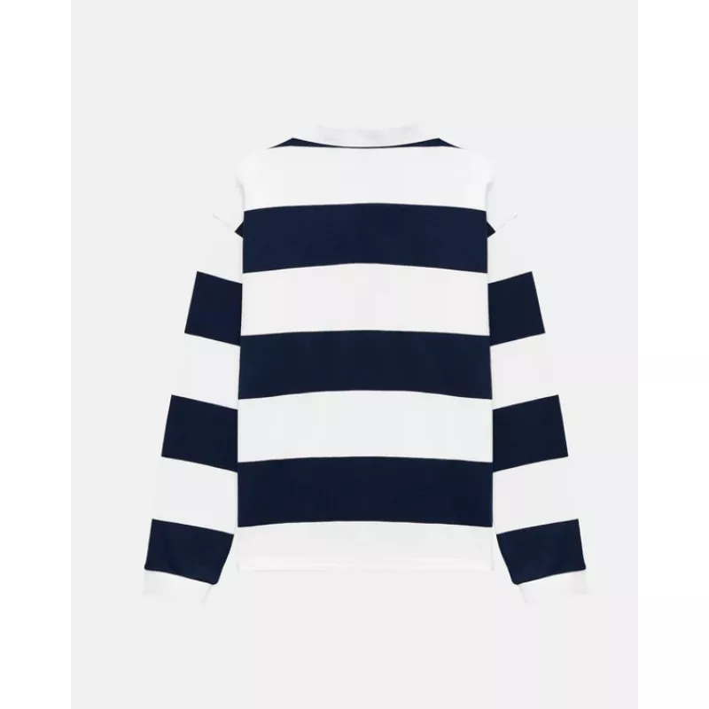 Nibbi Striped Rugby Hvit/Navy - Bilde 4