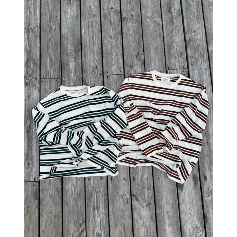 Nibbi Waffle Long Sleve Green/ Off White - Bilde 5