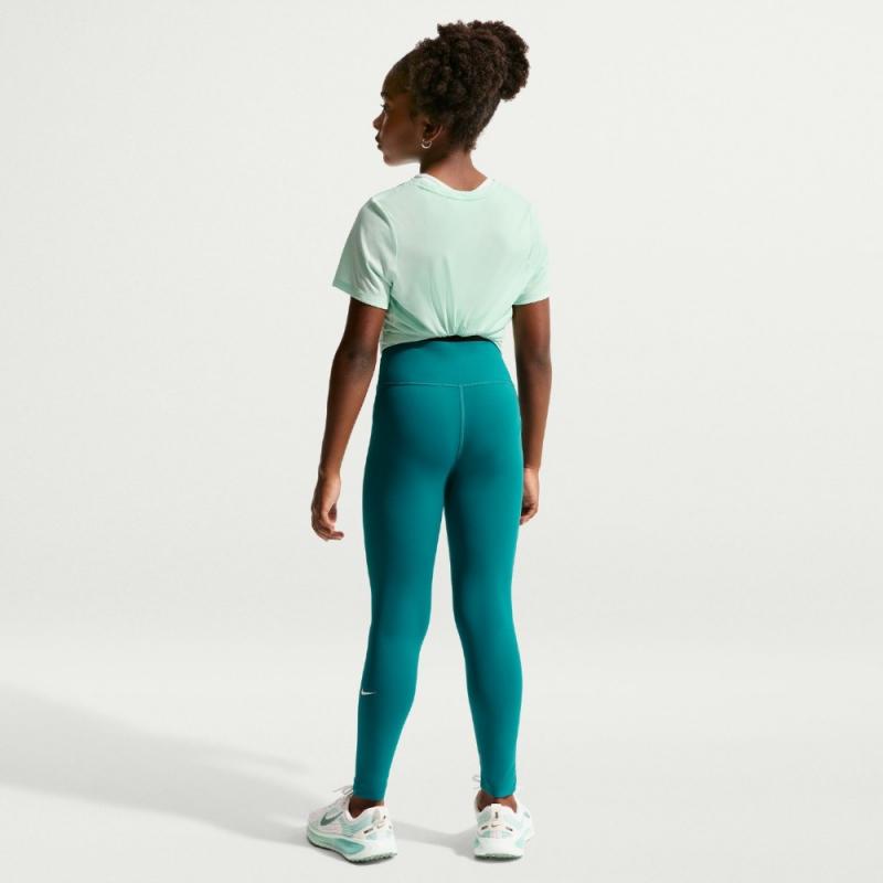 Nike One Dri-Fit Tights Jente grønn - Bilde 4