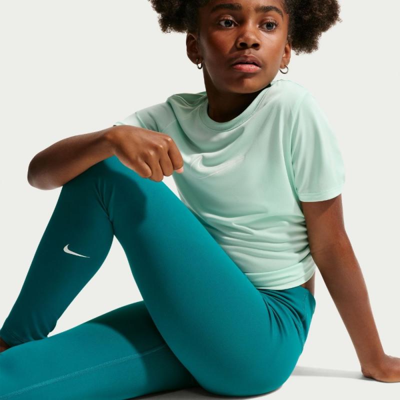 Nike One Dri-Fit Tights Jente grønn - Bilde 5