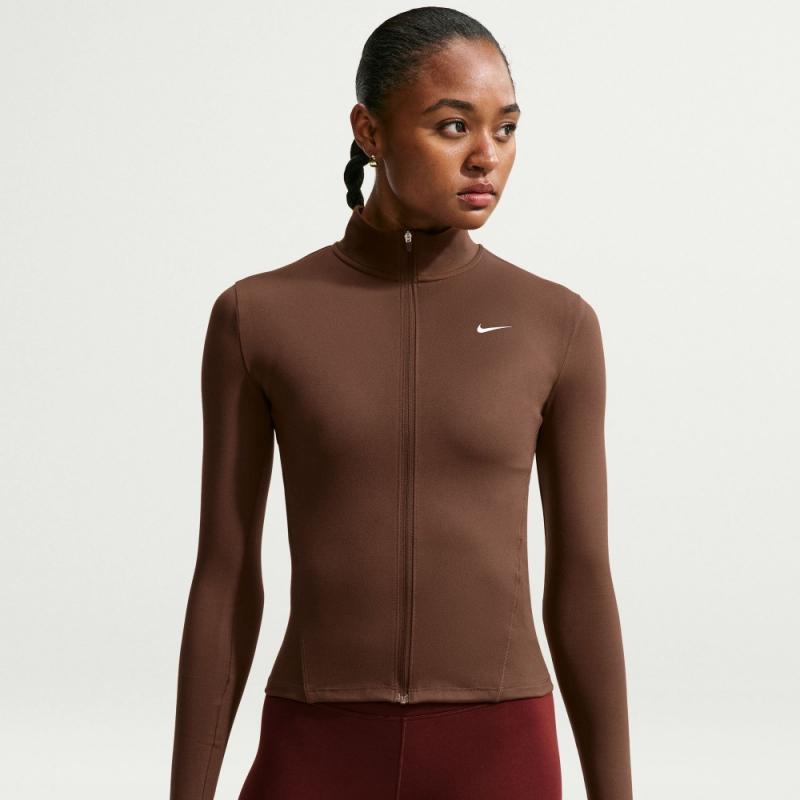 Nike ONE Dri-Fit Jakke Dame Brun