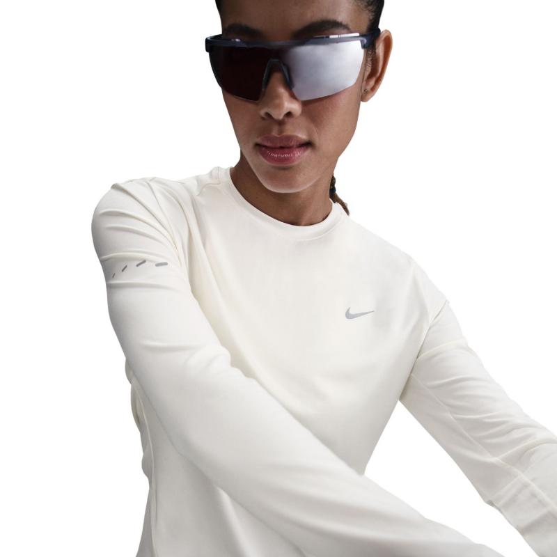 Nike Swift Dri-Fit langermet genser med rund hals Dame Hvit