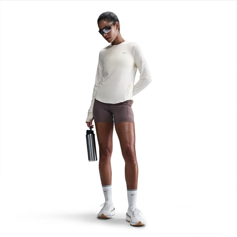 Nike Swift Dri-Fit langermet genser med rund hals Dame Hvit - Bilde 2