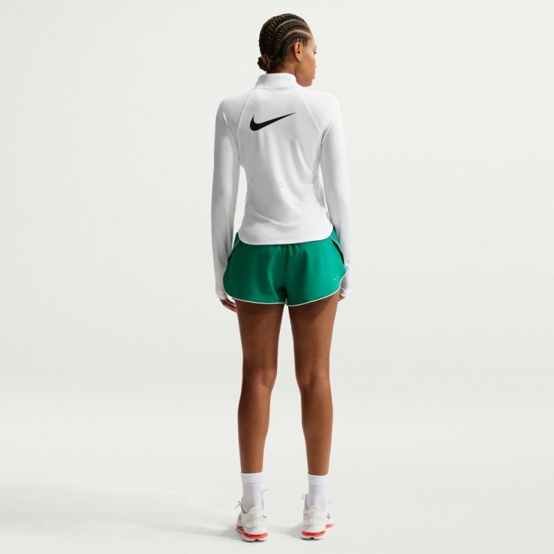 Nike Tempo Dri-Fit Half Zip Langermet genser Dame Hvit - Bilde 3