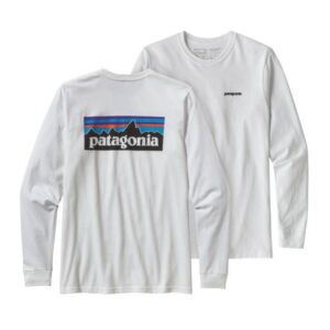 Patagonia Logo Responsibili-Tee Langarmet Genser Herre Hvit