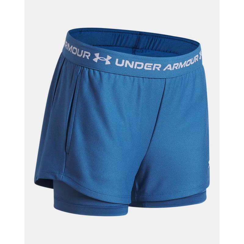 Under Armour Tech Play Up 2 i 1 Shorts Jente Blå