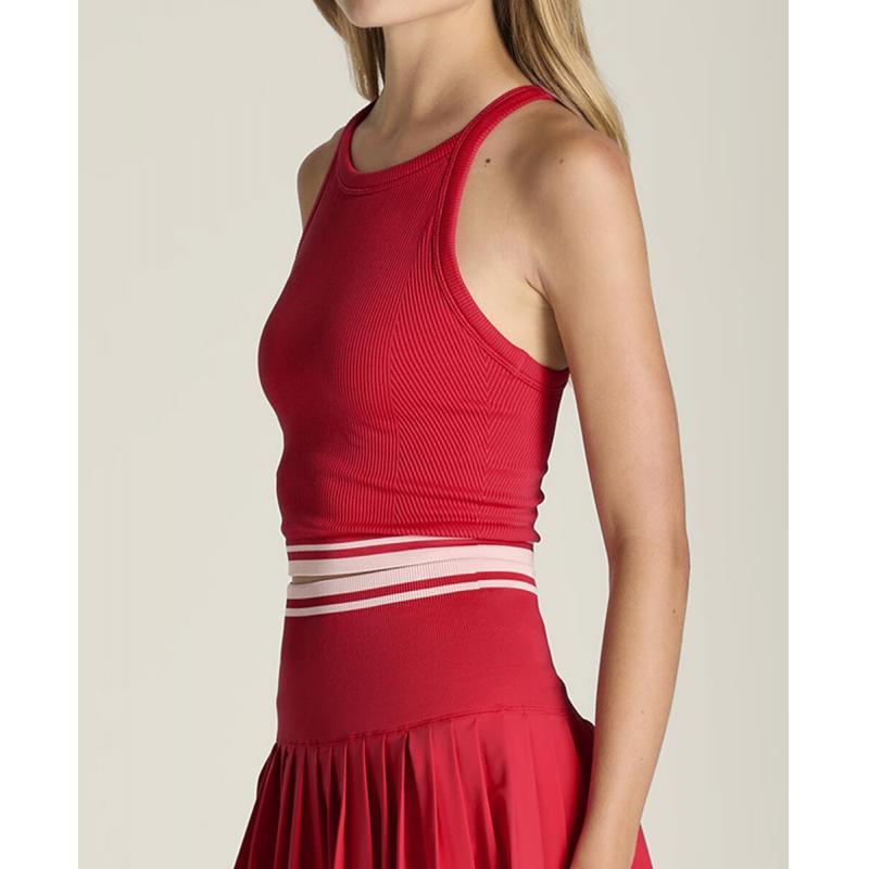 Wilson On The Daily Brami Singlet Dame Rød - Bilde 2