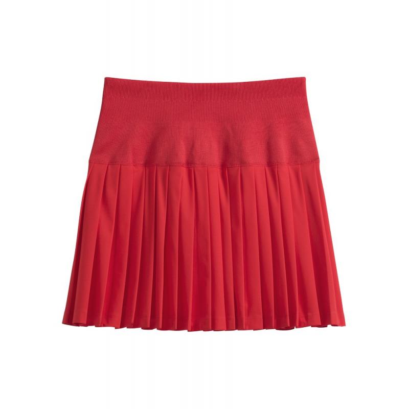 Wilson Midtown Tennis Skjørt Dame Rød - Bilde 4